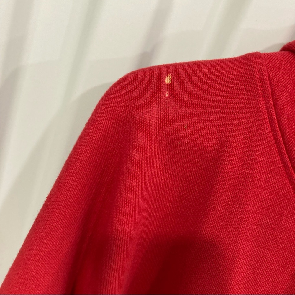 Staple Red Hoodie with Sequin Bird Design - Picture 6 of 14